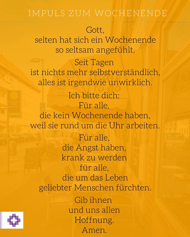 Gebete in der Coronakrise | Evangelische Kirchengemeinden Röckingen und