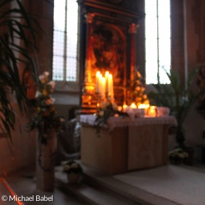 Altar Röckingen  bei der Osternacht